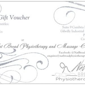 gift voucher Nat Broad Physiotherapy